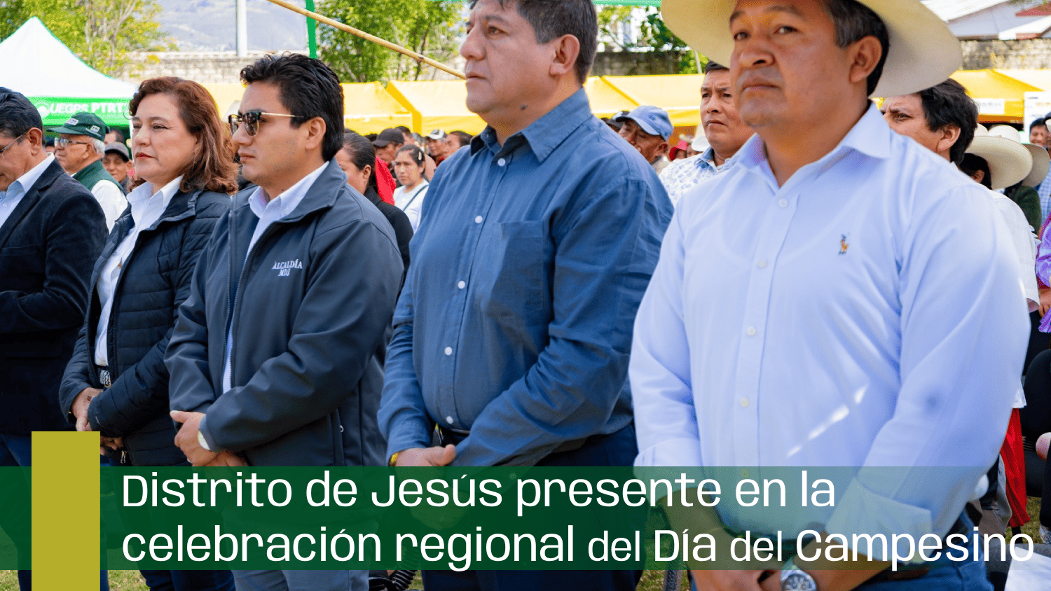 Distrito de Jesús presente en la celebración regional del Día del Campesino