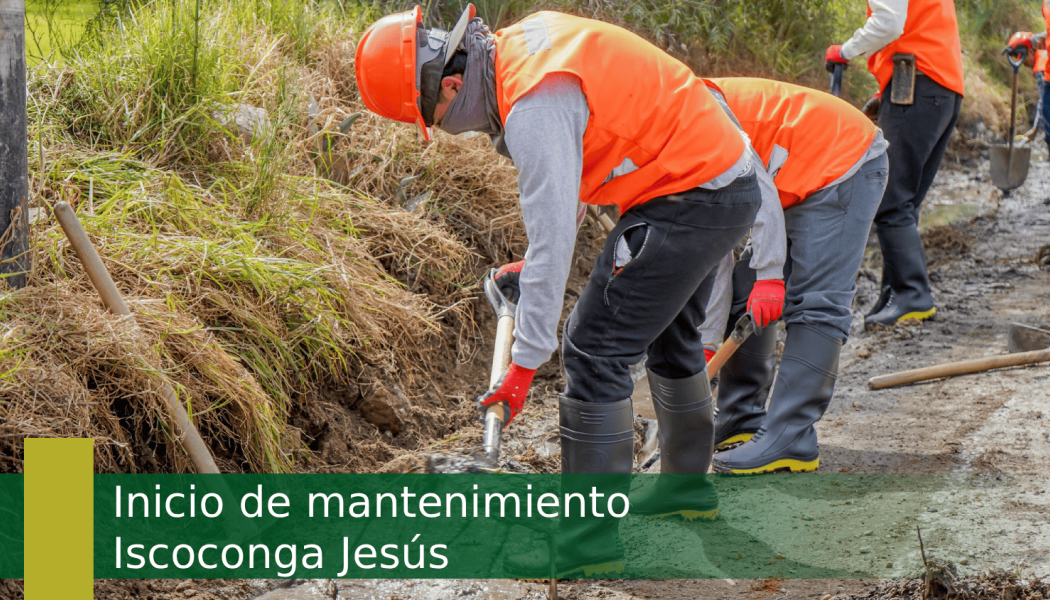 Inicio de mantenimiento en Iscoconga Jesús