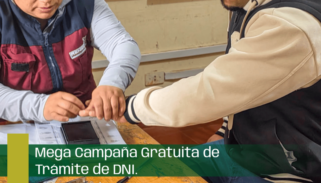 Mega Campaña Gratuita de Trámite de DNI.
